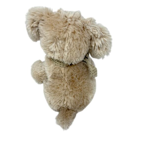 GUND Vintage Puppy Dog Cream Tan Neutral Soft Plush Stuffed Animal Toy 10 Inch - Picture 7 of 10
